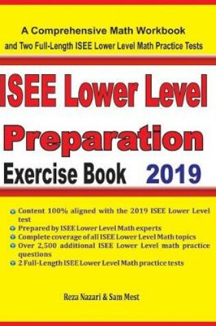 Cover of ISEE Lower Level Math Preparation Exercise Book