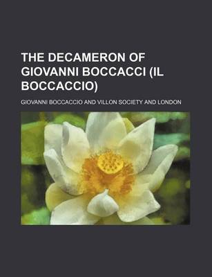 Book cover for The Decameron of Giovanni Boccacci (Il Boccaccio)