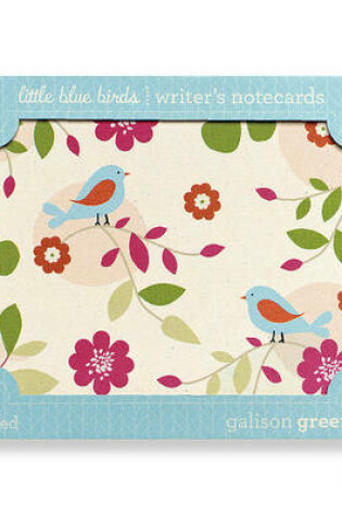 Cover of Little Blue Birds Writer's Notecards