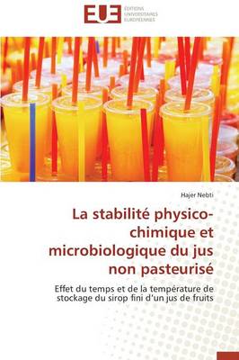 Cover of La Stabilit  Physico-Chimique Et Microbiologique Du Jus Non Pasteuris