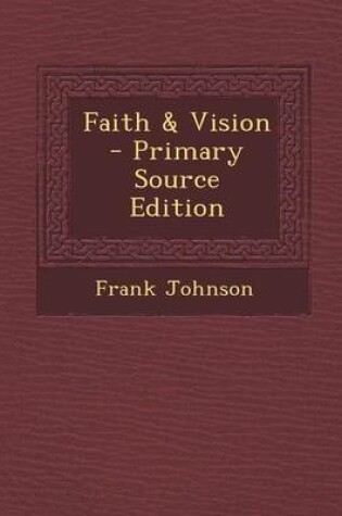 Cover of Faith & Vision