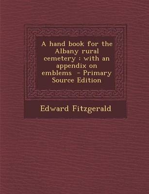 Book cover for A Hand Book for the Albany Rural Cemetery