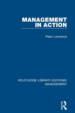 Cover of Management in Action