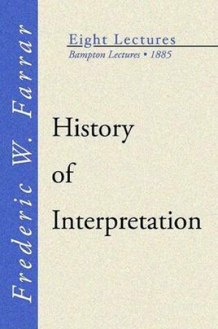 Cover of History of Interpretation