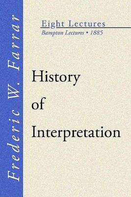 Book cover for History of Interpretation