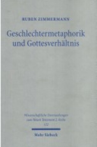 Cover of Geschlechtermetaphorik Und Gottesverhaltnis