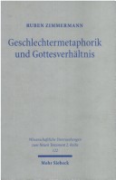 Cover of Geschlechtermetaphorik Und Gottesverhaltnis