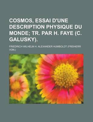 Book cover for Cosmos, Essai D'Une Description Physique Du Monde