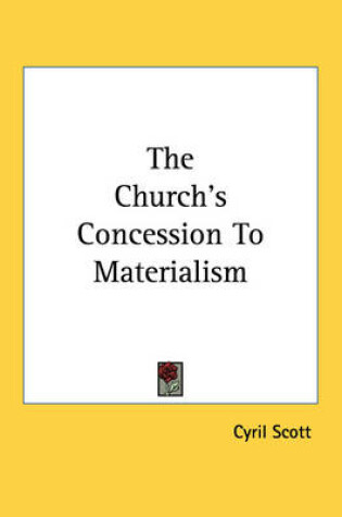 Cover of The Church's Concession to Materialism