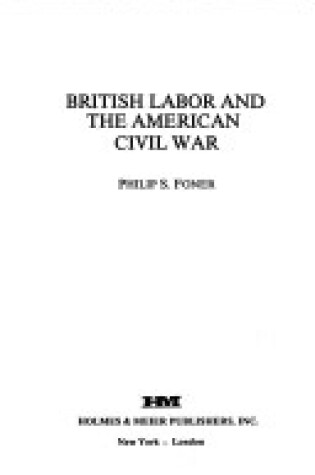 Cover of British Labour and the American Civil War