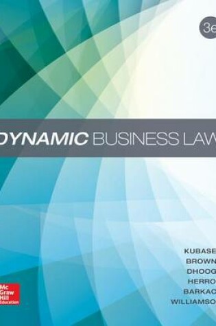 Cover of Dynamic Business Law with Connect Access Card