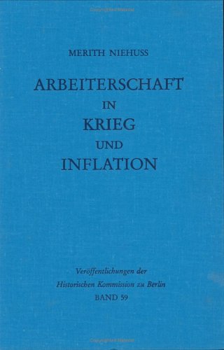 Cover of Arbeiterschaft in Krieg Und Inflation