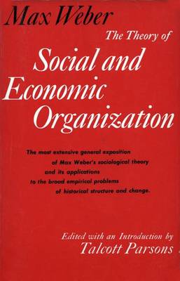 Book cover for Theory of Social and Economic Organization