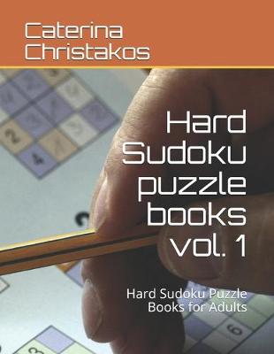 Book cover for Hard Sudoku puzzle books vol. 1