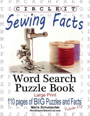 Book cover for Circle It, Sewing Facts, Word Search, Puzzle Book