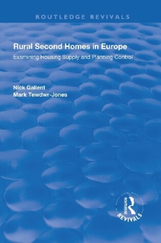 Cover of Rural Second Homes in Europe