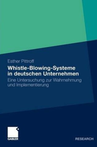 Cover of Whistle-Blowing-Systeme in deutschen Unternehmen