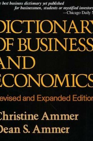 Cover of Dictionary of Business and Economics