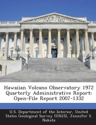 Book cover for Hawaiian Volcano Observatory 1972 Quarterly Administrative Report