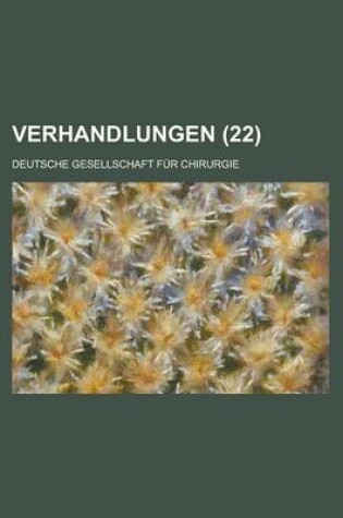 Cover of Verhandlungen (22)