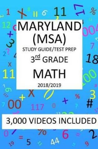 Cover of 3rd Grade MARYLAND MSA, 2019 MATH, Test Prep