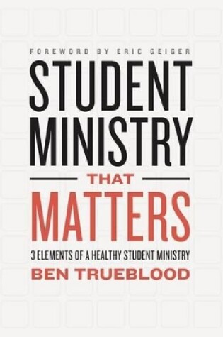 Cover of Student Ministry that Matters