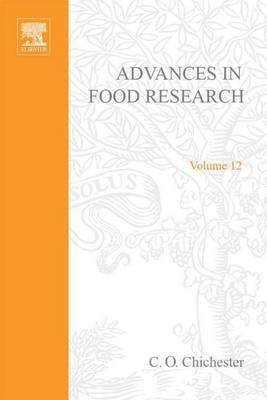 Book cover for Advances in Food Reasearch V12