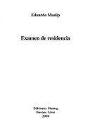 Book cover for Examen de Residencia