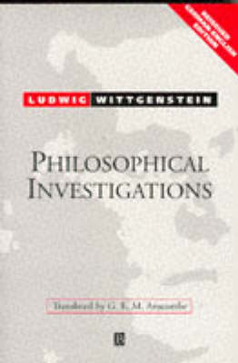 Book cover for Philosophical Investigations