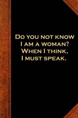 Cover of 2019 Daily Planner Shakespeare Quote Woman Think Speak 384 Pages