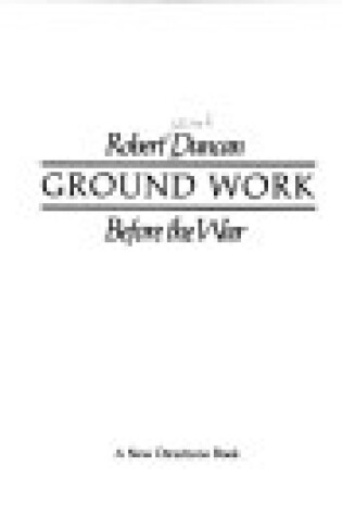 Cover of Ground Work