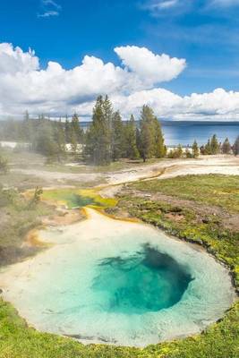 Book cover for Bluebell Pool in the West Thumb Geyser Basin Yellowstone National Park Journal