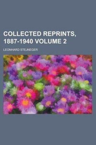 Cover of Collected Reprints, 1887-1940 Volume 2