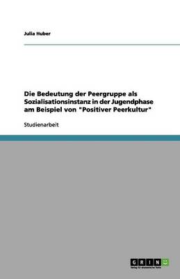 Book cover for Die Bedeutung der Peergruppe als Sozialisationsinstanz in der Jugendphase am Beispiel von "Positiver Peerkultur"