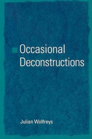 Cover of Occasional Deconstructions
