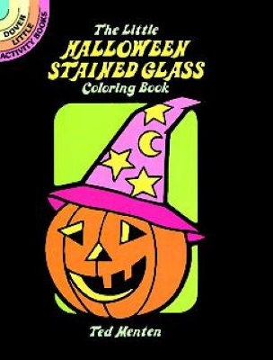 Cover of The Little Halloween Stained Glass Coloring Book