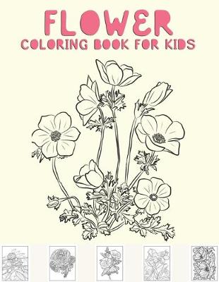 Book cover for Flower coloring book for kids