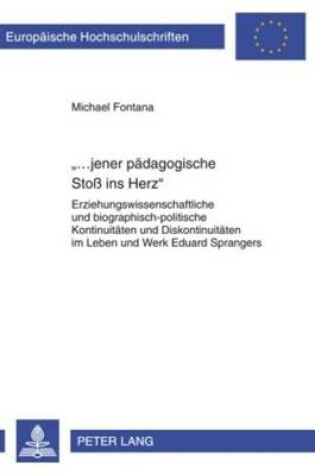 Cover of Jener Padagogische Stoss Ins Herz-