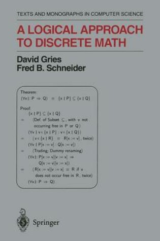 Cover of A Logical Approach to Discrete Math