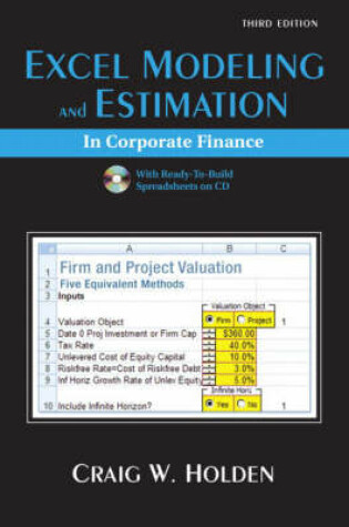 Cover of Excel Modeling and Estimation in Corporate Finance