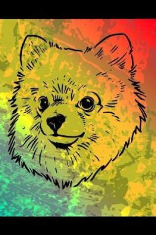 Cover of Pomeranian Color Burst Notebook