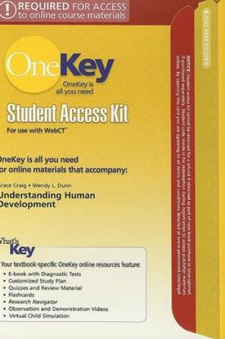 Cover of OneKey WebCT, Student Access Kit, Essentials of Human Development