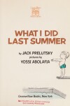 Book cover for What I Did Last Summer