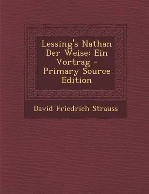 Book cover for Lessing's Nathan Der Weise