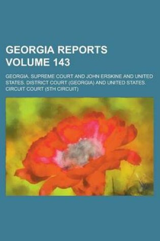 Cover of Georgia Reports Volume 143