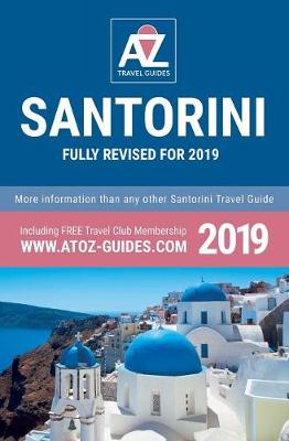 Book cover for A to Z guide to Santorini 2019