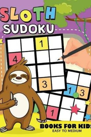 Cover of Sloth Sudoku Book for Kids