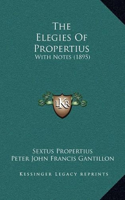 Book cover for The Elegies of Propertius