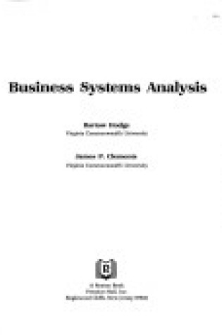 Cover of Business Systems Analysis