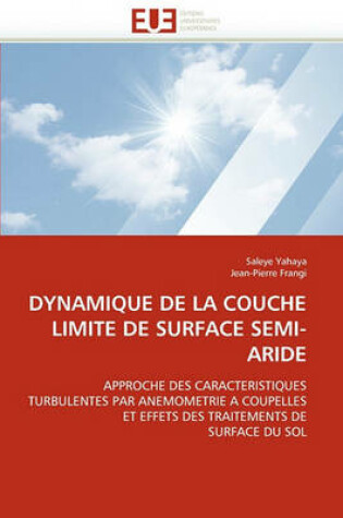 Cover of Dynamique de la Couche Limite de Surface Semi-Aride